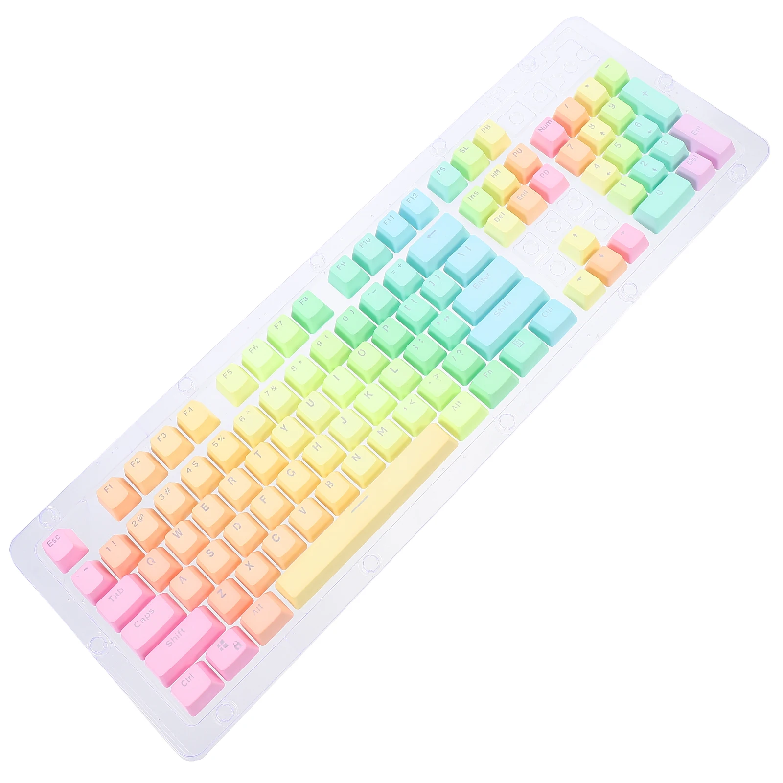 

Fun And Fashionable Pbt Keycaps Light Transmitting Mechanical Keyboard Diy 104 Key Cap Set High Reliability Keyboard Parts