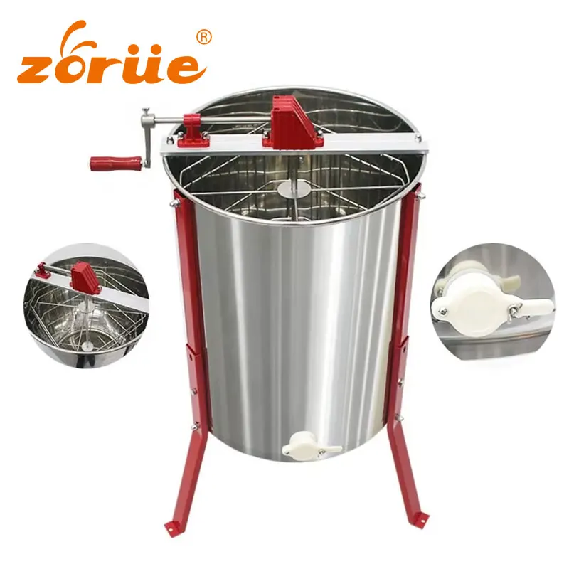 New Manual Honey Extractor Beehive 4 Frames Manual Honey Extractor Hand Honey Extractor