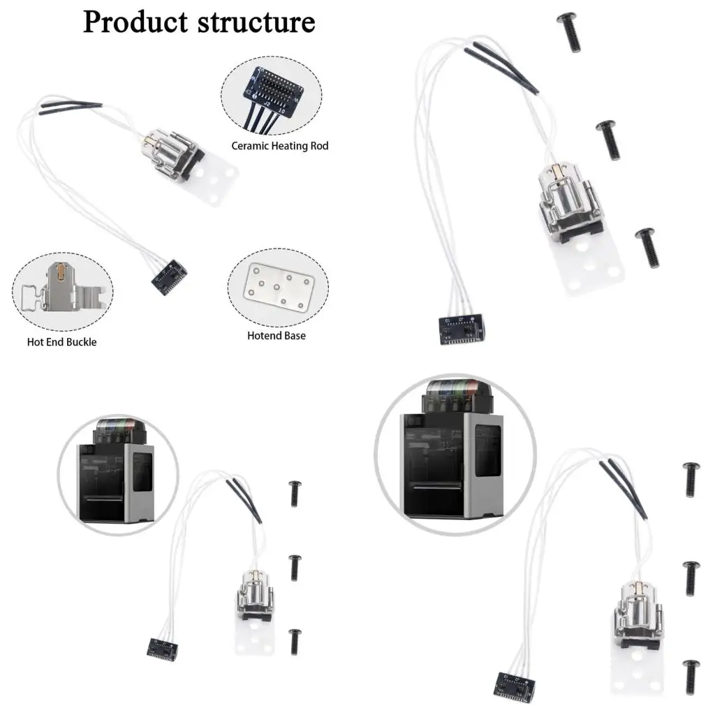 

Heavy Duty 3D Printer Heating Block P2S Hotend Heating Assembly for 3D Printer high quality