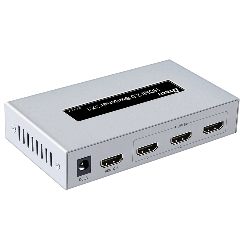 

Dtech Высокое качество hd 1 в 3 выхода 4k при 60 Гц HDMI коммутатор 3X1 для компьютера
