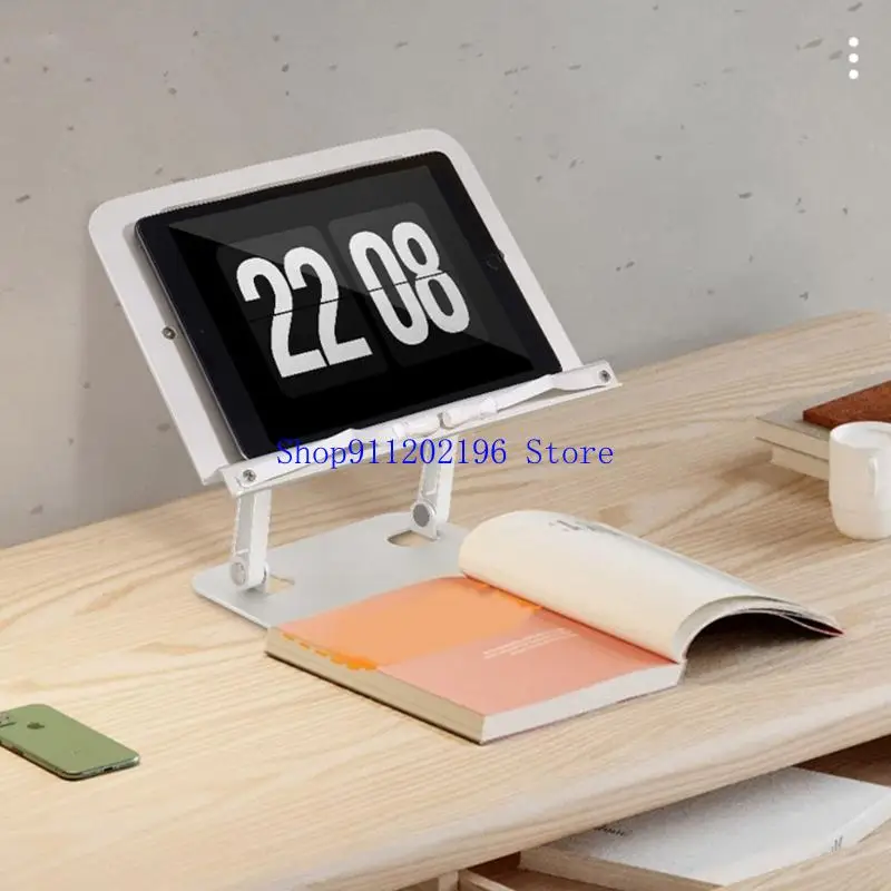 P82A Desktop Laptop Stand Adjustable and Portable Aluminum Desk Risers for Laptop Tablets 10 17.3inch Silver