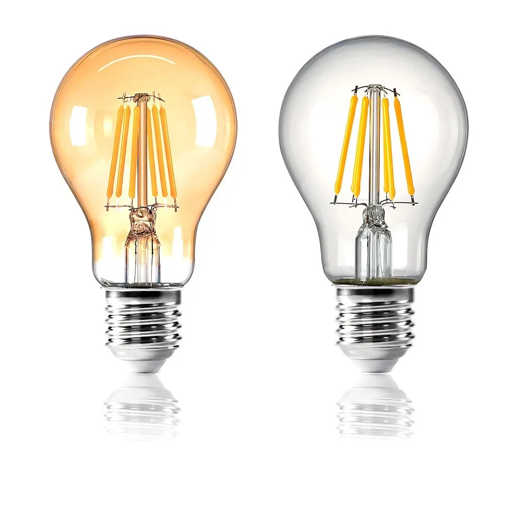 A60 antik Retro Vintage Edison LED ışık E27 B22 akkor G45 A60 lamba 220V 2W 4W 6W 8W 2700k ampuller ev dekorasyon için