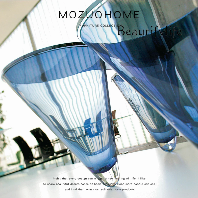 Nordic modern minimalist designer creative hotel living room acrylic special-shaped coffee table high-end fashion