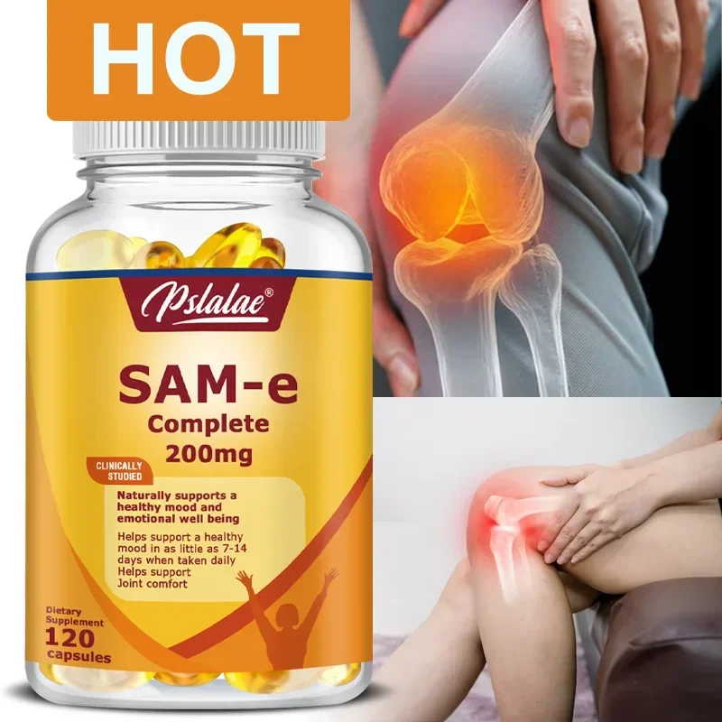 

Natural SAM-e 200 Mg - Supports Joint Health and Brain Function, Improves Mood, Increases Joint Flexibility, Non-GMO