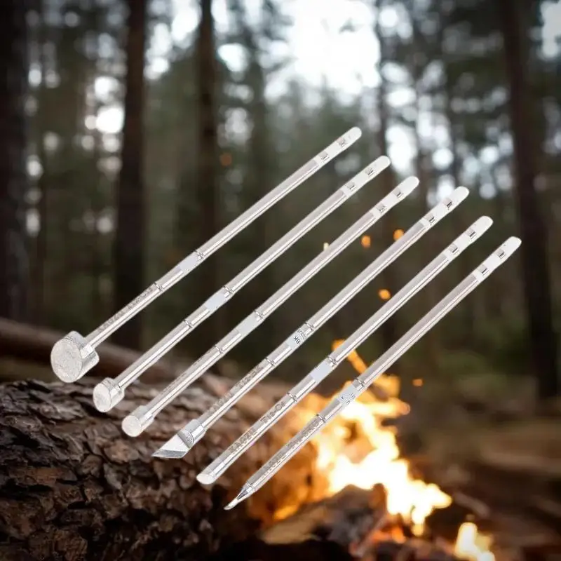 1 قطعة T12 درجة حرارة ثابتة سبيكة لحام كهربائي تلميح سكين رئيس حدوة الحصان رئيس للإصلاح الإلكتروني #2