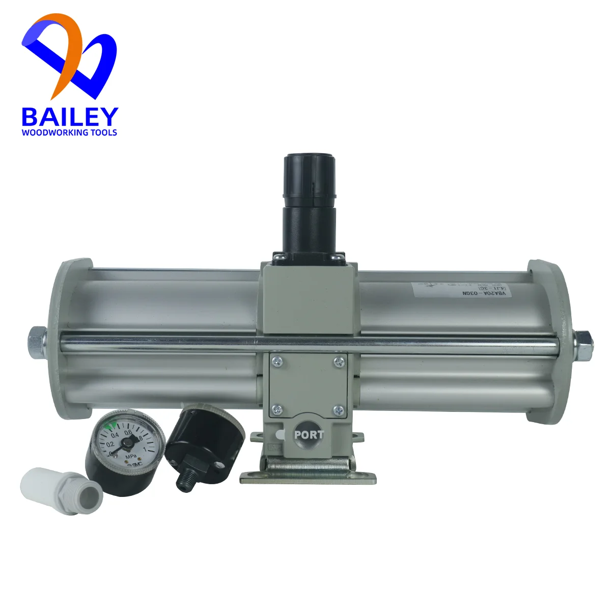 BAILEY-Pressão pneumática Válvula Reguladora, Regulador Air Booster, Woodoworking Machine, SMC, VBA20A-03GN, 3, 8 Port, 1Pc