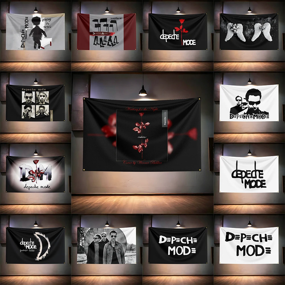 

Rock Music Flag 3x5ft for Depeche Mode Fans Banner HD Print Brass Grommet Garage Bedroom Living Room Dorm Wall Decor Tapestry