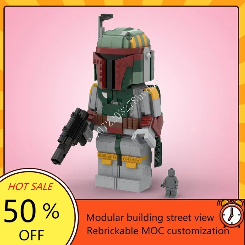 

917PCS Immortan Bounty Hunter MOC Classic Cartoon Figures DIY Custom Puzzle Model Architecture Educational Assembly Gift