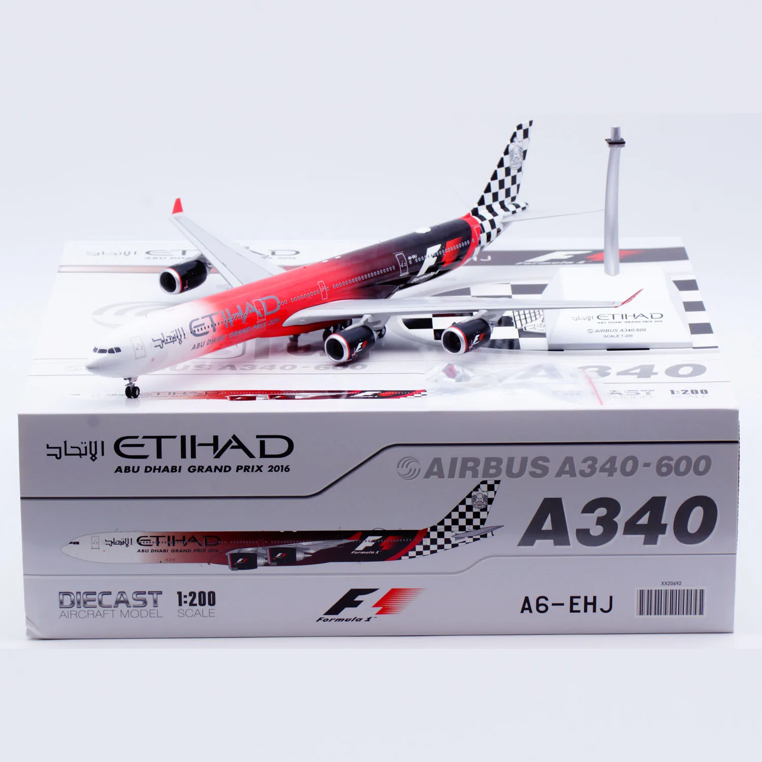 

XX20692 Alloy Collectible Plane Gift JC Wings 1:200 Etihad Airways Airbus A340-600 Diecast Aircraft Jet Model A6-EHJ