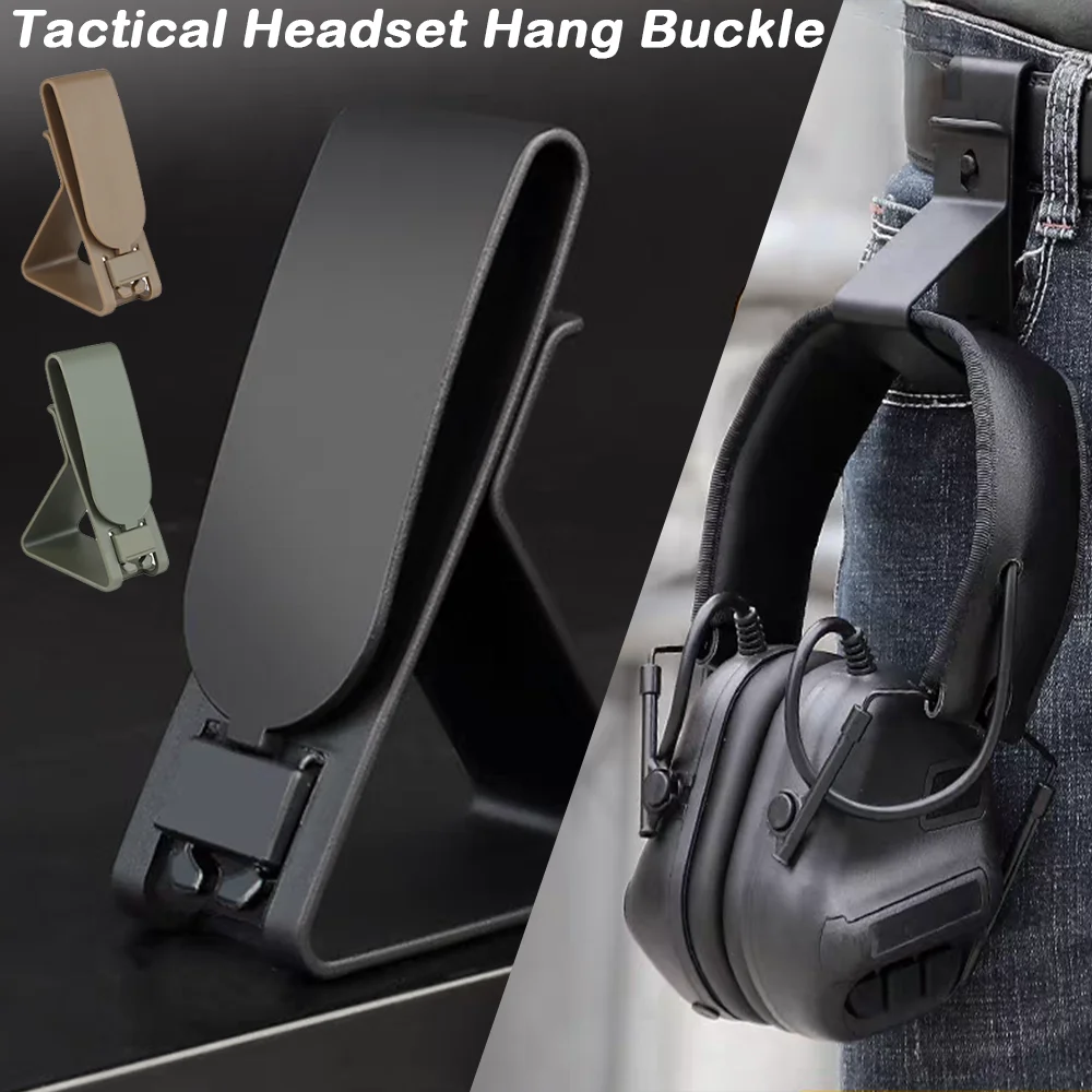 

Tactical Nylon Headset Hanger for MOEEL Portable Phone Holder Hunting Shooting Game Clasp Design Headset Mount Live CS