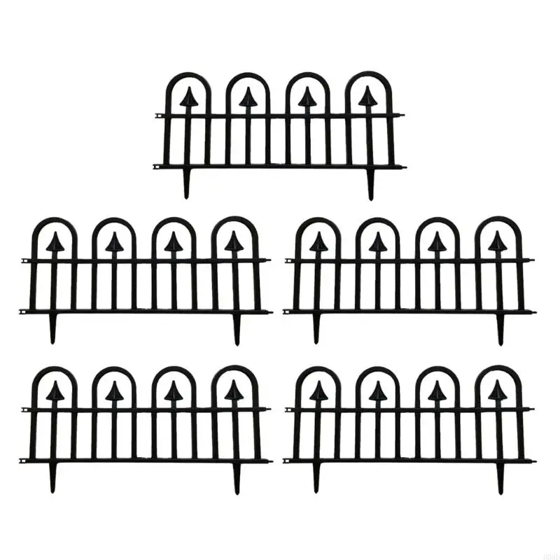 

D0AD 5Pcs Garden Decorative Garden Fence Garden Border Outdoor Landscape