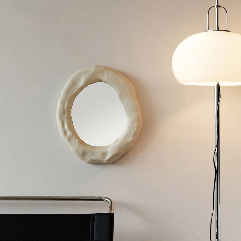 Nordic Luxury Mirror Aesthetic Asymmetrical Funky Irregular Small Vanity Cute Mirror Living Room Modern Espelhos Home Products