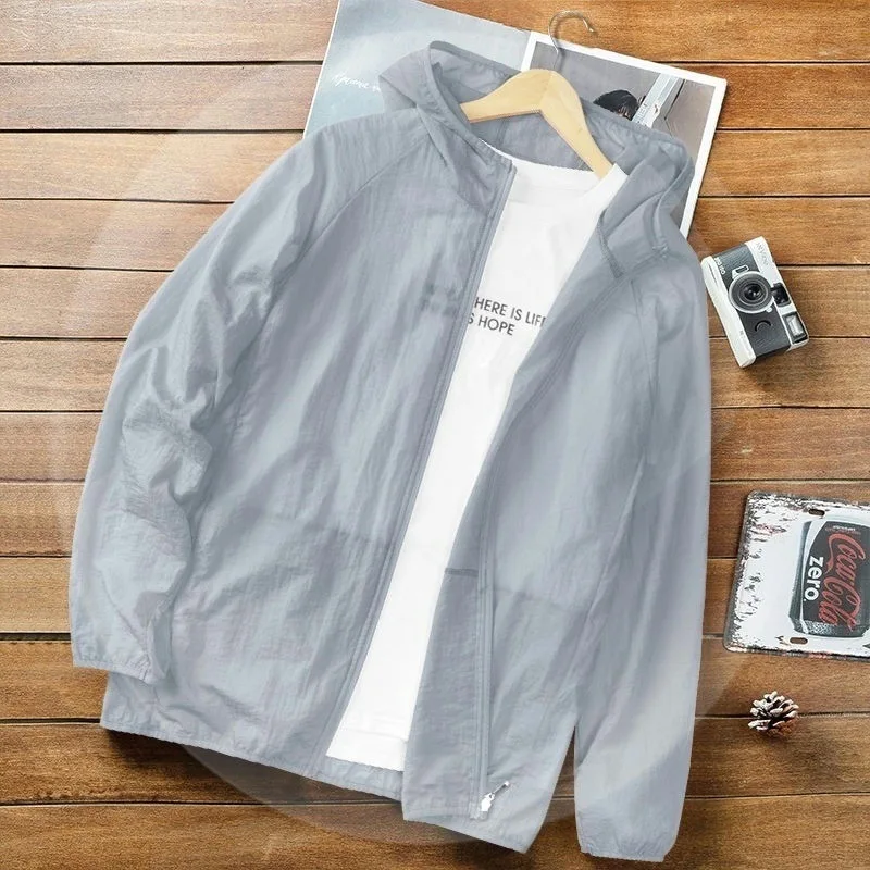 Hooded Summer Sunscreen Clothing Women's Loose Short Jacket Sunscreen Clothing Women's Casual Outdoor Sports Thin  Jacket