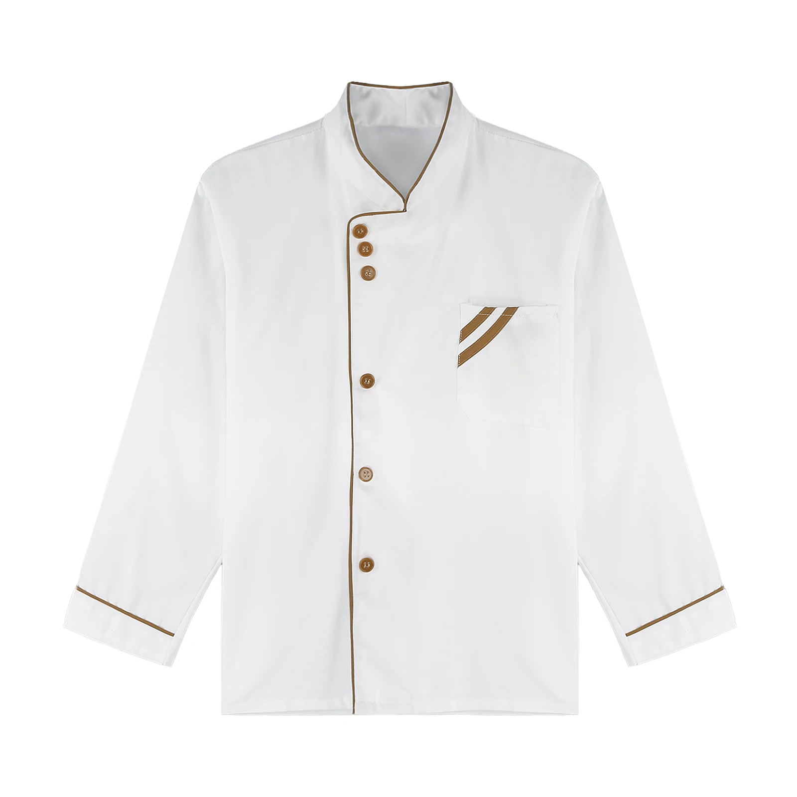 Cappotto da cuoco personalizzato da uomo unisex Giacca a maniche lunghe Servizio di ristorazione Camicia da ristorazione Cucina del ristorante Fornello da forno Abbigliamento da lavoro