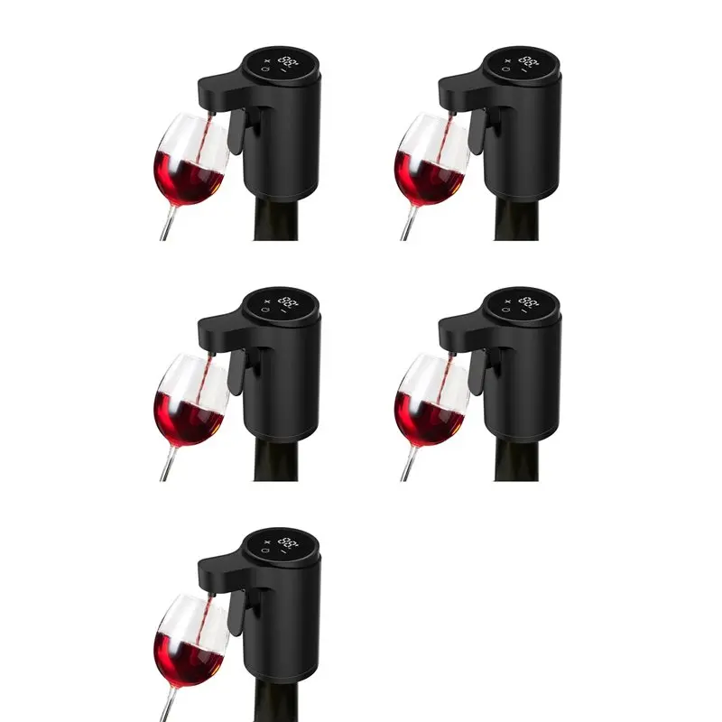 A19F-5X Electric Bottle Pump Dispenser Touchless Automatic Beverage Pourer For Whisky, Alcoholic Drinks USB Rechargeable A