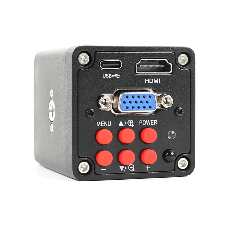 Kamera mikroskopowa przemysłowa USB HDMI VGA 1080P z obiektywem C-MOUNT do obserwacji i naprawy telefonów, tabletów, PC, PCB, układów scalonych, lutowania. — zdjęcie 4