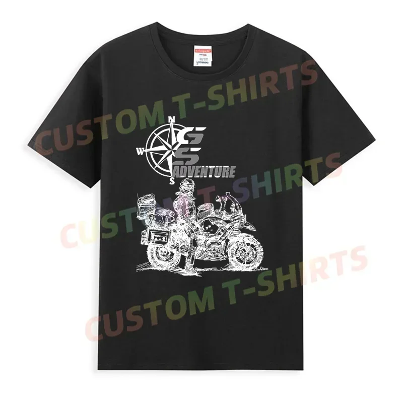 

2025 Men T Shirt Casual GS Adventure with Compass T-shirt Graphic Oversized Breathable Comfortable Streetwear S-3XL Cool Tee