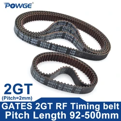 GATES GRIP GT 2GT RF Timing Belt Lp=92 110 114 116 120 122 126 128 130 158 160 168 172 184 188 200 202 204 220 250 Width 6mm