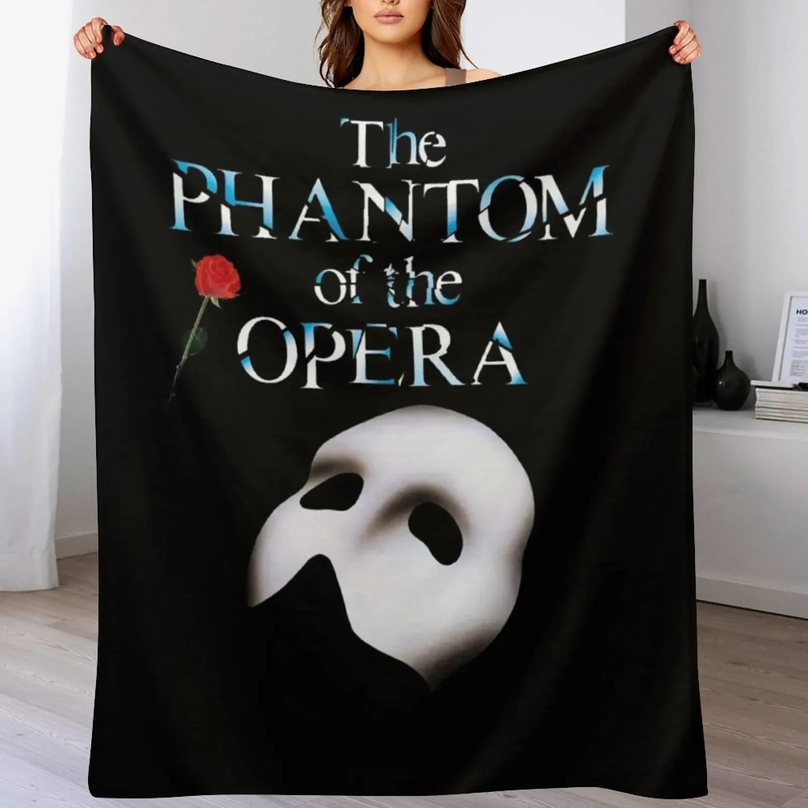 

the great phantom of opera show Throw Blanket Luxurious Soft Fuzzy Blanket for Sofa Bed