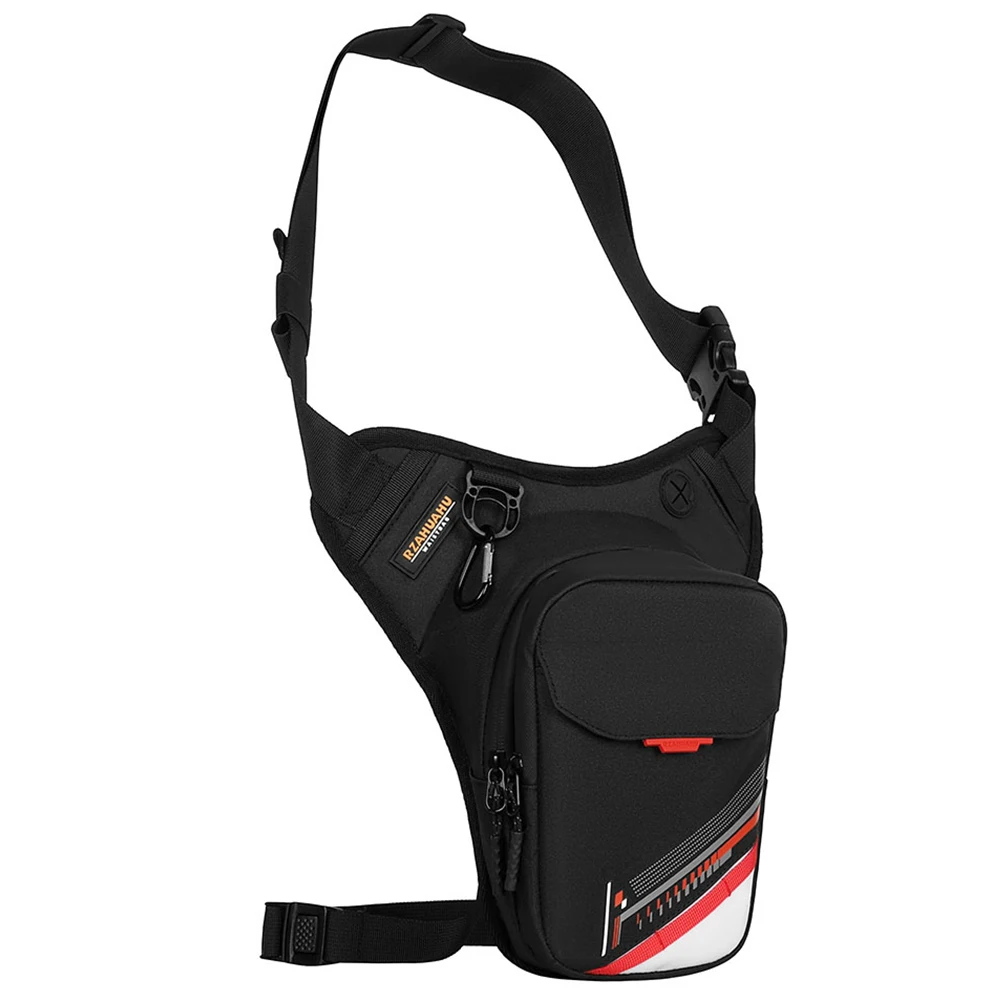 

Men Motorcycle Crossbody Bag Waterproof Multifunctional Waist Bag Reflective Adjustable for Hiking Camping Fishing