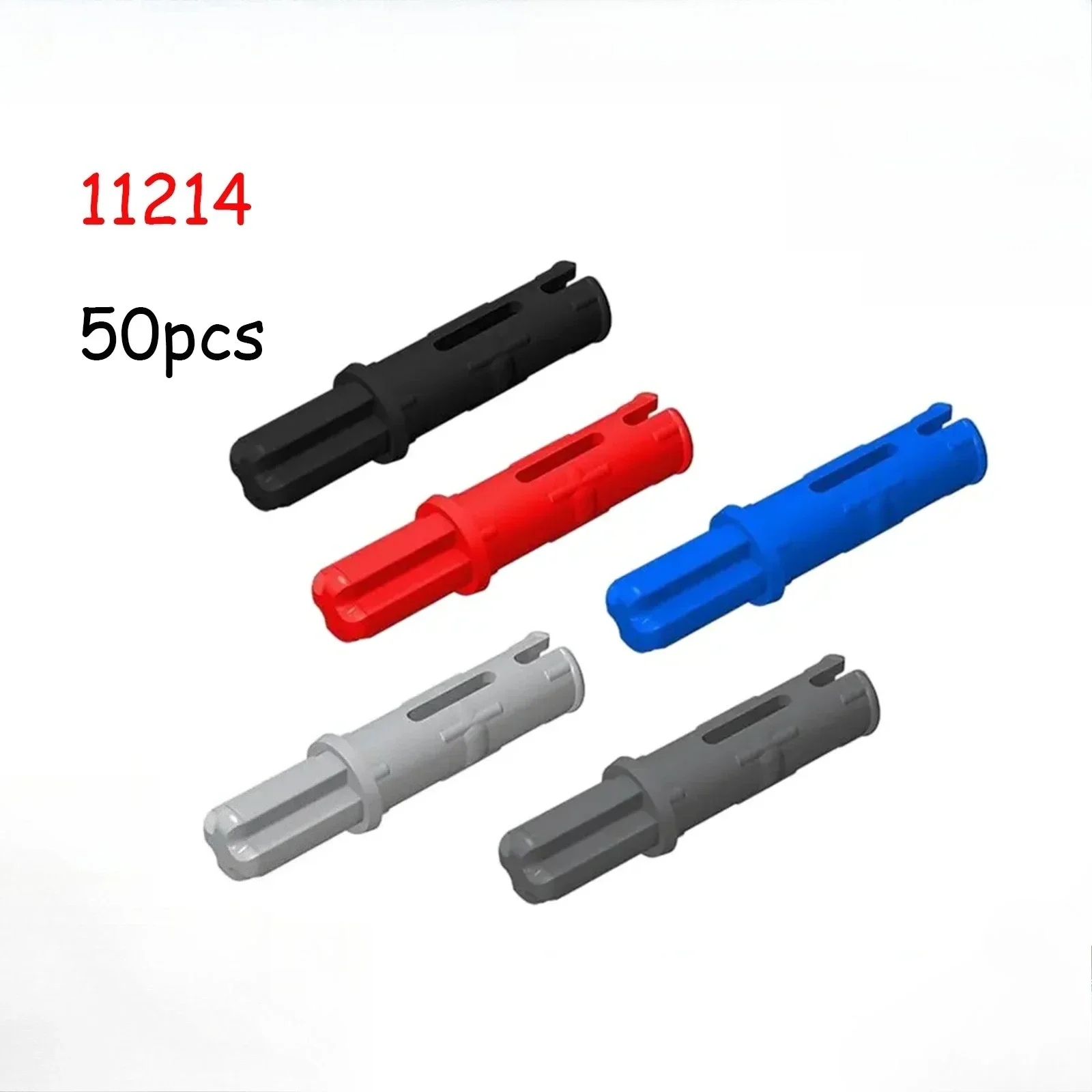 

50pcs/lot Buildings Blocks 11214 Axle 1L with Pin 2L Bricks Collections Bulk Modular Bricks Toys For Technical MOC Set