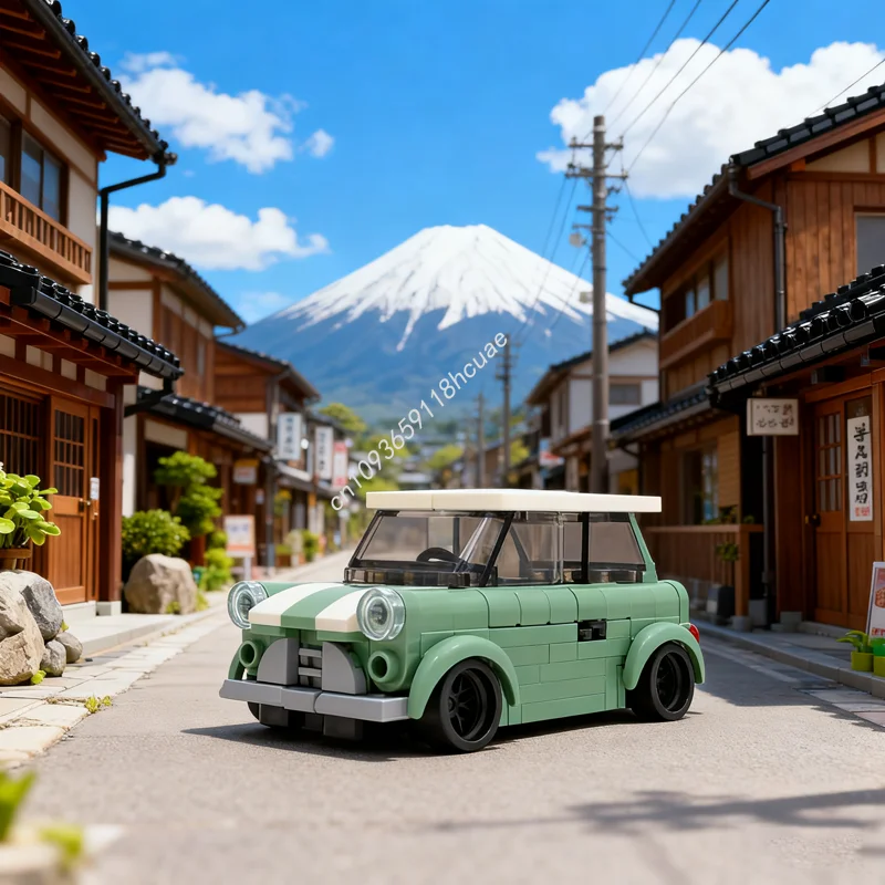 

138pcs MOC Mini Cooper S City Champions Model Building Blocks Assemble Creative Idea Toy Education Brick Christmas Gifts Kids