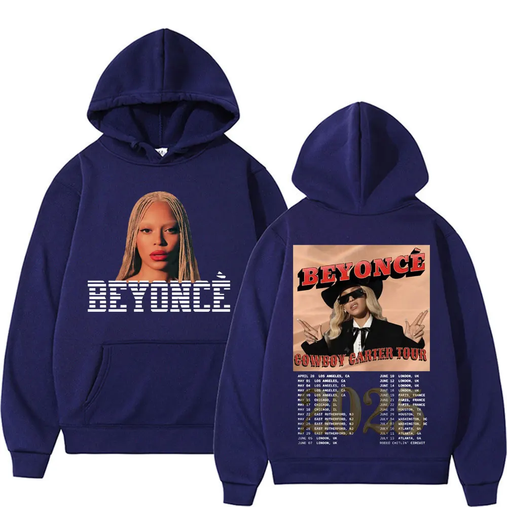 Beyoncé Cowboy Carter New Album Tour 2025 Hoodies Men Women Harajuku Hip Hop Street Sweatshirts Fashion Casual Comfort Pullovers