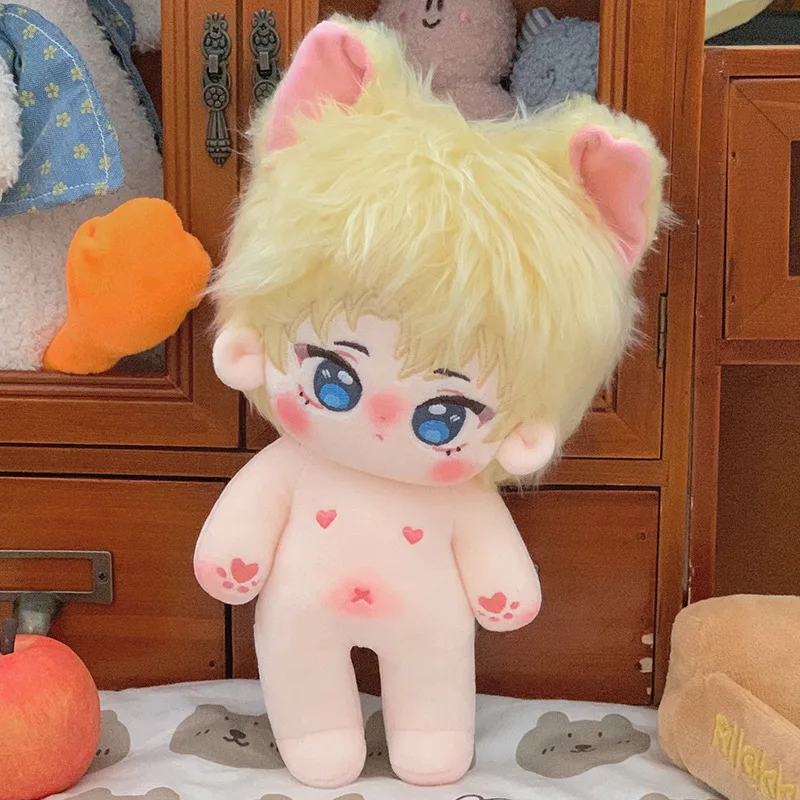 20Cm Kawaii Pluche Katoenen Pop Idool Gevulde Ster Figuur Speelgoed Borden Anime Goochelaar Bril Vet Lichaam Pop Kan Veranderen kleding Geschenken