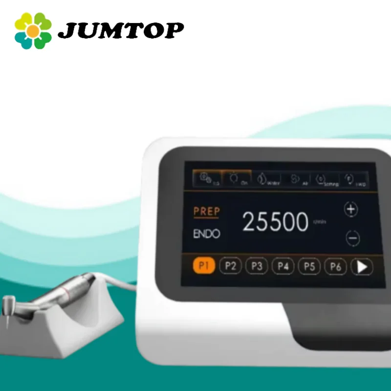

JUMTOP Dental 2 в 1, электрический микромотор, встроенная система эндомотора с оптоволоконным контругловым наконечником 1:5