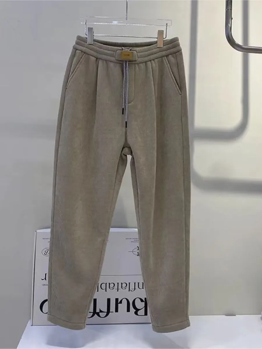 

Мужские вельветовые брюки прямого кроя, повседневные, свободные, удобные зимние брюки CleanFit Sle CiWalk Faion