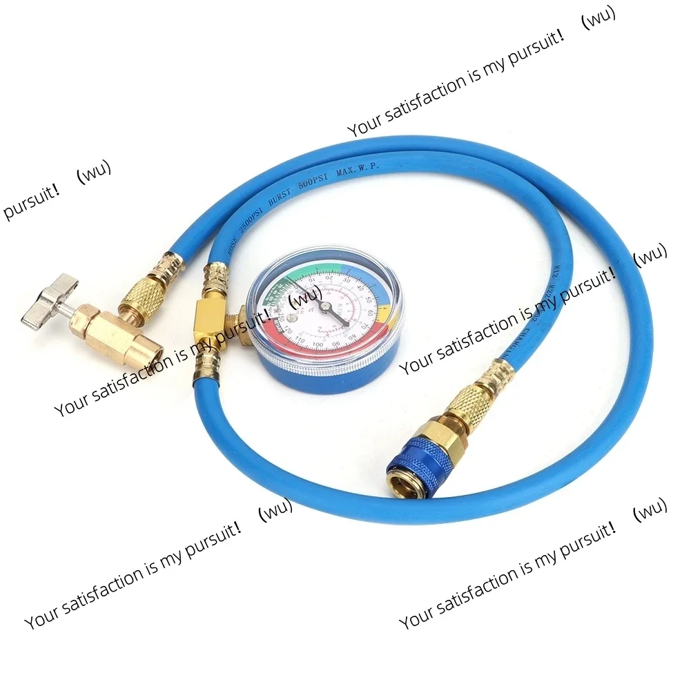 R134A Recharge Measuring Hose Can Tap Gauge Refrigerant Charging Pipe