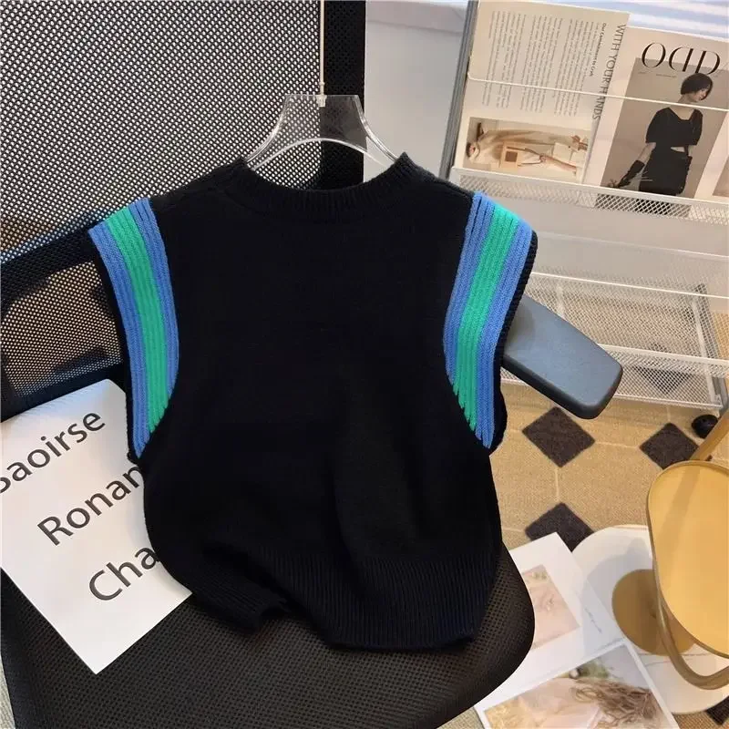 Knitted Vest Summer Women\'s Design Sense Top Sweaters Sweater Women Traf Official Store Sweaters 2023