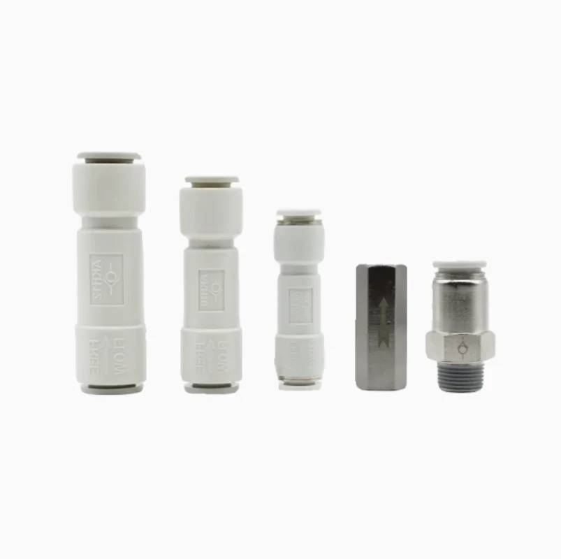 

10pcs Pneumatic quick connector tracheal type AKH08 check valve SPU-06 cvpu-10mm