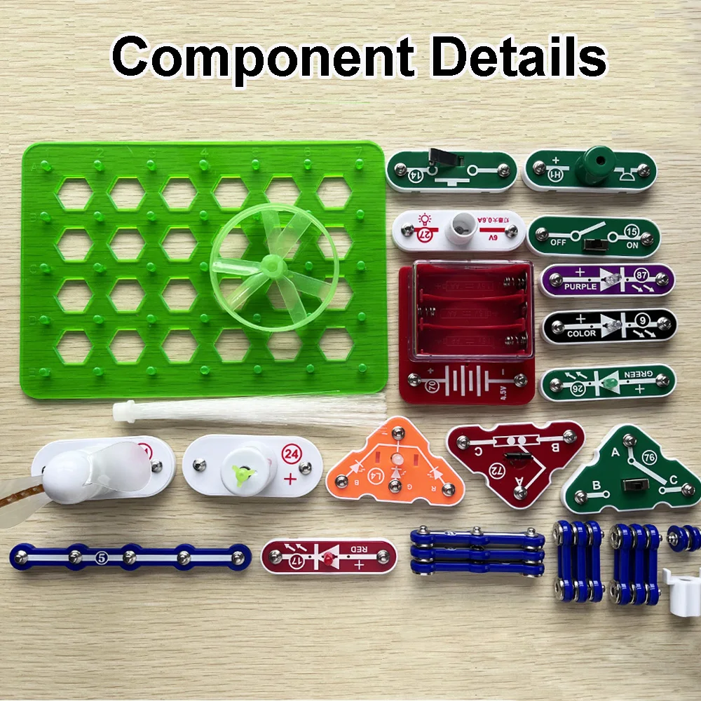 Science Experiments Kits For Kids Physics Learning Aids Electronic Snap Circuit Kit For Kids Girls and Boys