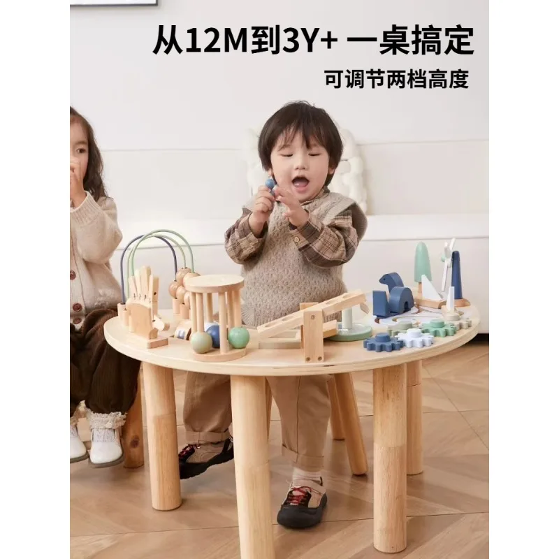 

Asweets baby busy board beaded building block game table Montessori early education educational toys birthday gift