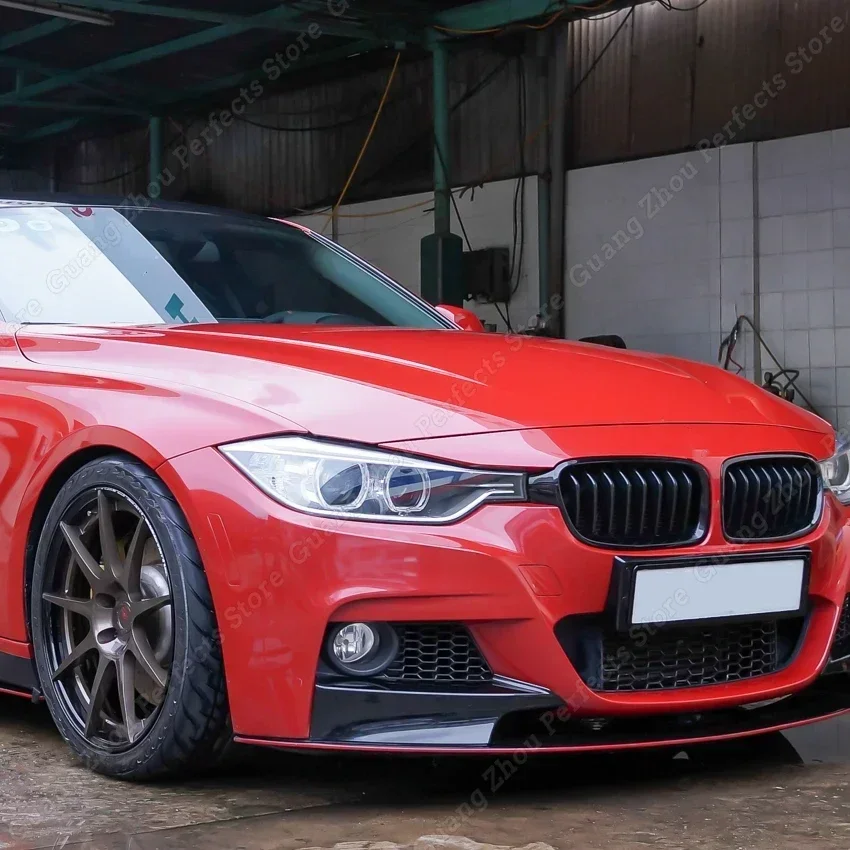 

For BMW F30 F31 F35 320i 328i 330i 335i 340i 316d 318d M Sport 2012-2019 Gloss&Carbon Fiber Look Performance Front Bumper Lip