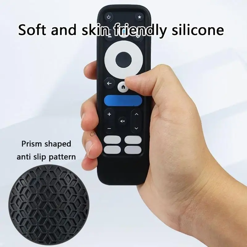 R9CB Antislip Silicone Shell voor ONN Android 4K Remote Safety