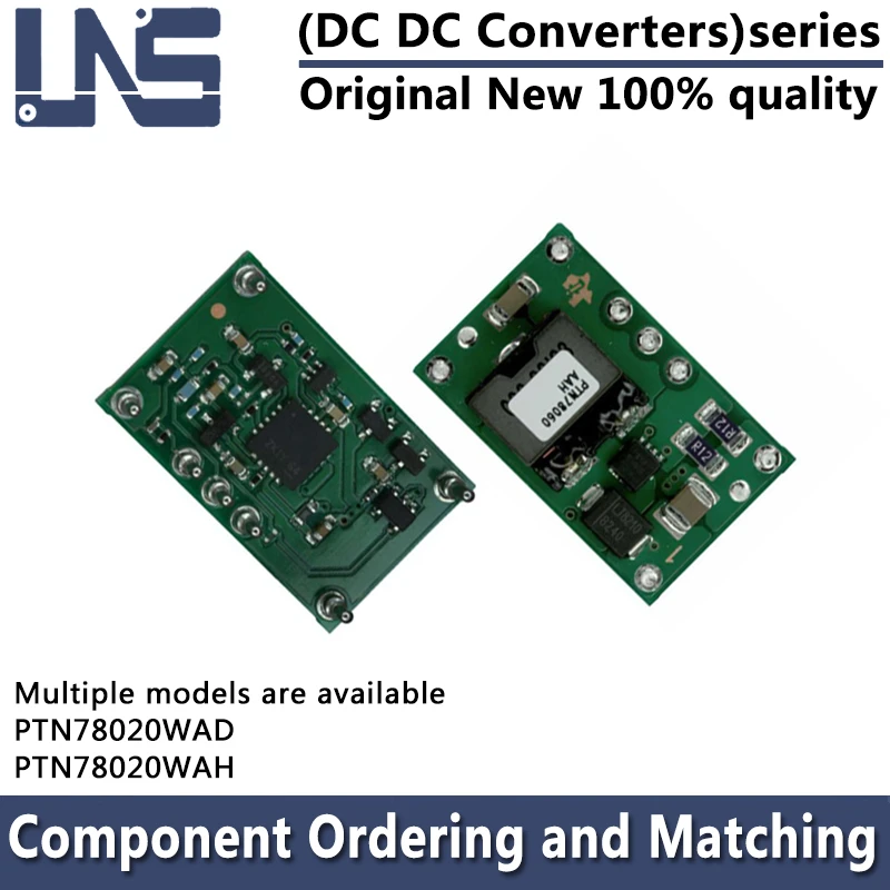

Преобразователи постоянного тока PTN78020WAD PTN78020WAH 2,5-12,6 в DIP-7 38,1 мм x 22,1 мм x 8,9 мм, 1 шт.