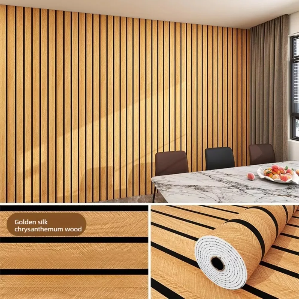 Wallpaper Partisi 3D Self-Adhesive Tahan Air Tebal 40cm Stiker Dinding Motif Kisi untuk Dekorasi Dinding Latar Belakang