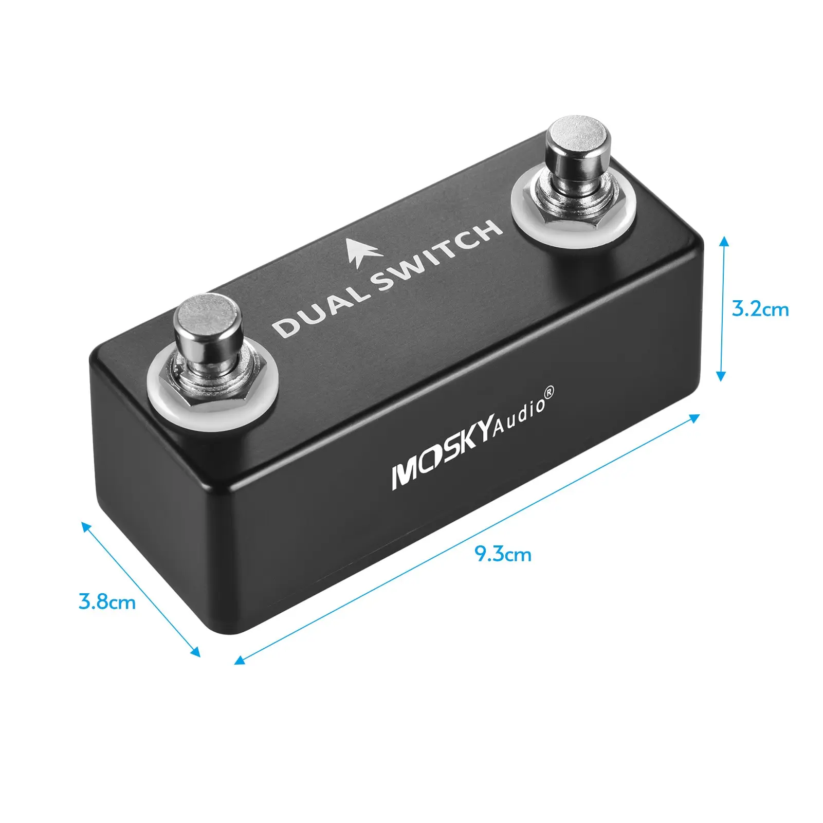 MOSKY DUAL SWITCH pedal Dual Footswitch Foot Switch Pedal Guitar Effect Pedal Guitar Accessories  Full Metal Shell VS TAP SWITCH