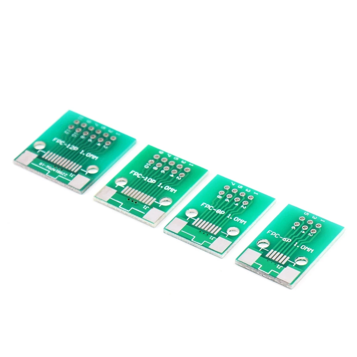 Placa adaptadora FPC-6 8, 10, 12, 15, 16, 20, 24, 30, 34, 40P a 2,54mm, soldadura de enchufe recto, Cable de 1,0mm, adaptador PCB a paso de 2,54mm