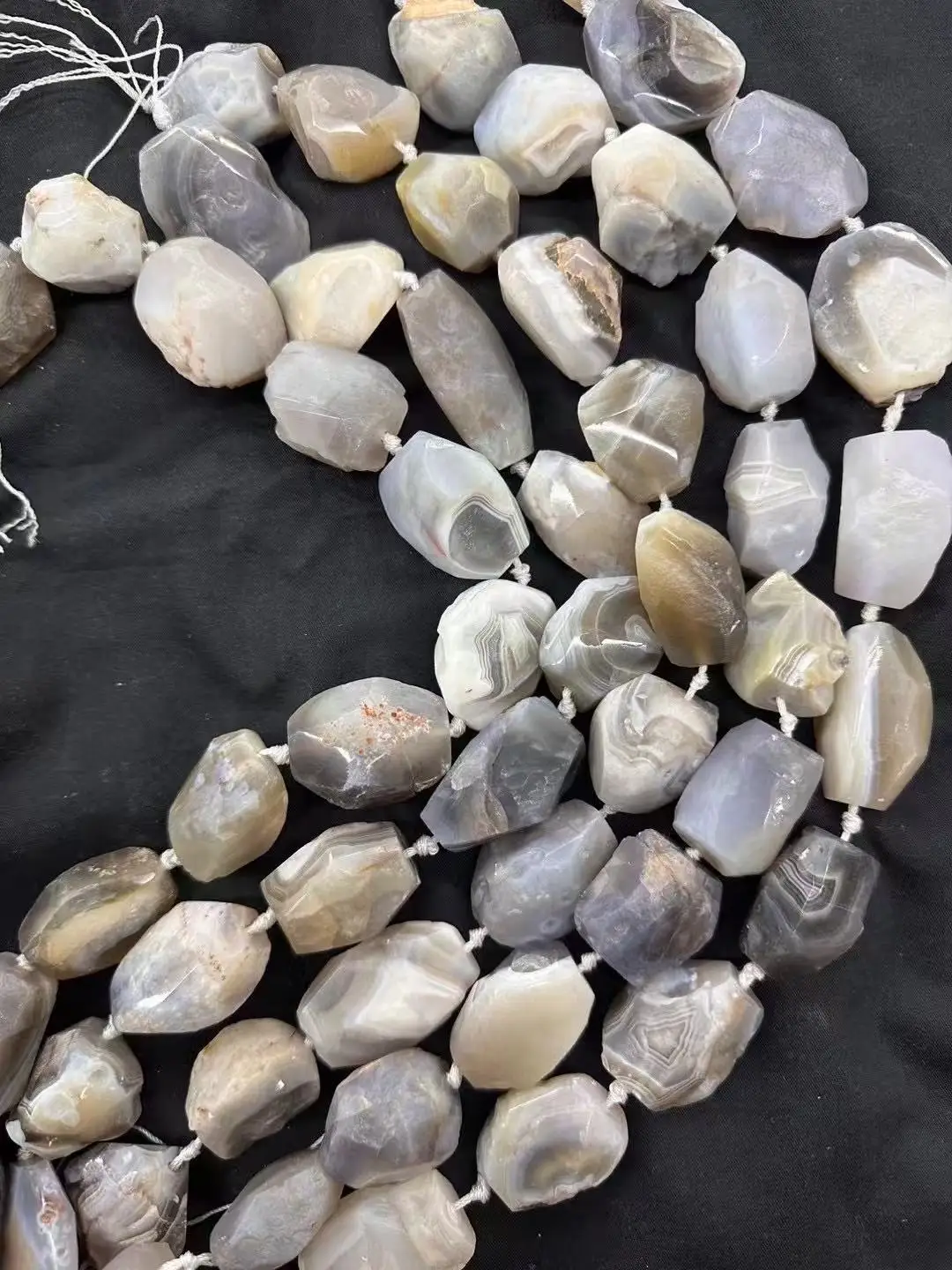 Natural Agate Beads AAA Gemstone 20x30mm Irregular Loose DIY Bracelet Necklace Jewelry Accessories Women Trendy Chic Elegant