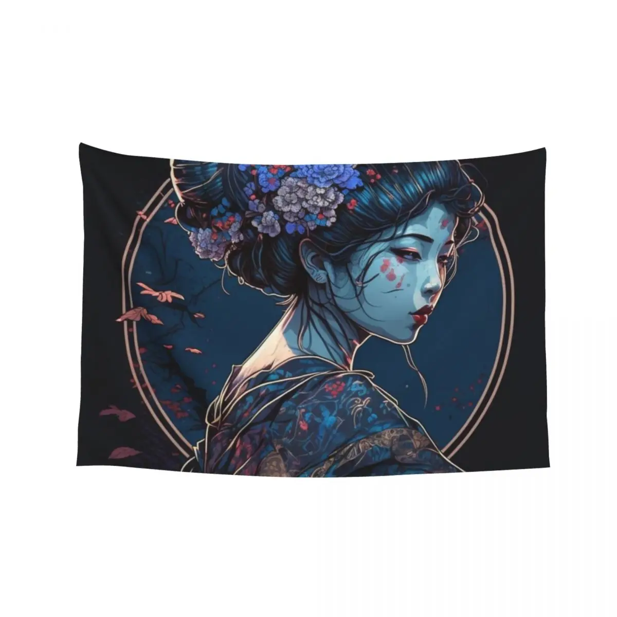 

Greatness Geisha Tapestry Decorative Paintings Custom Korean Room Decor Tapestry