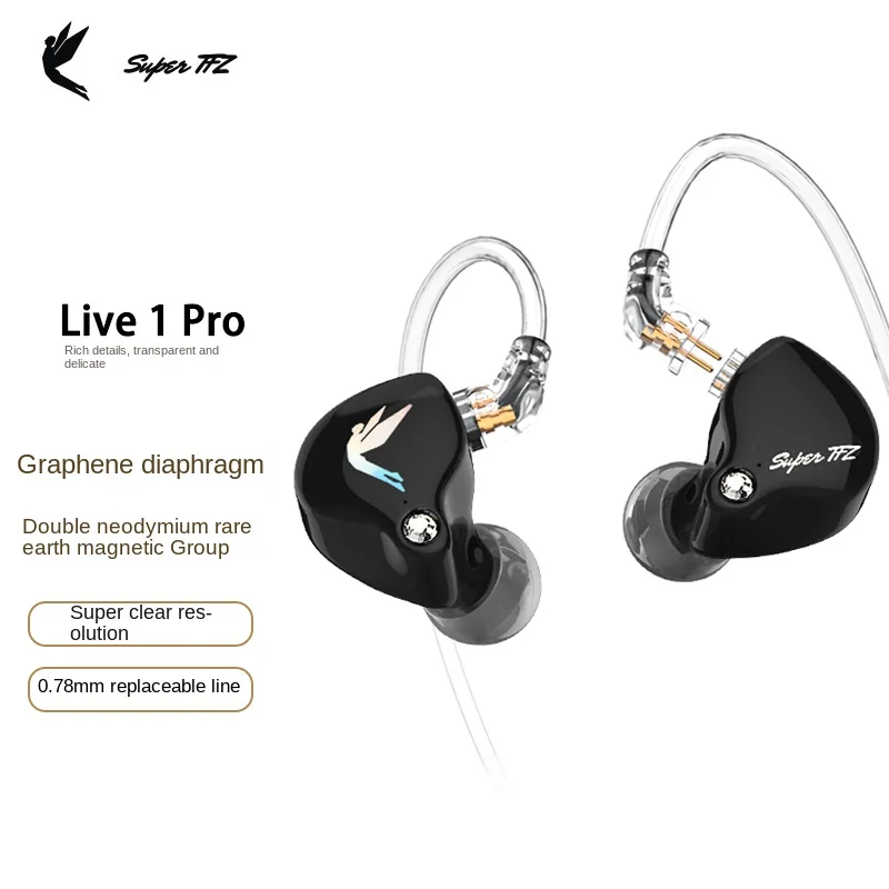 Super TFZ Live 1 Pro 3.5mm/type-c In Ear Earphones Hifi Noice Cancelling Monitor Headphones Wired  Earbuds Dj Gaming Headset Mic