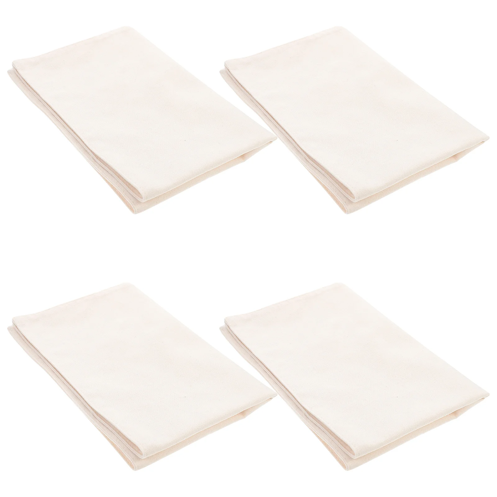 4Pcs Linen Placemats Reusable Anti-Slip Heat-Resistant Cup Pots Tableware Mat Home Restaurant Festival Travel Decoration