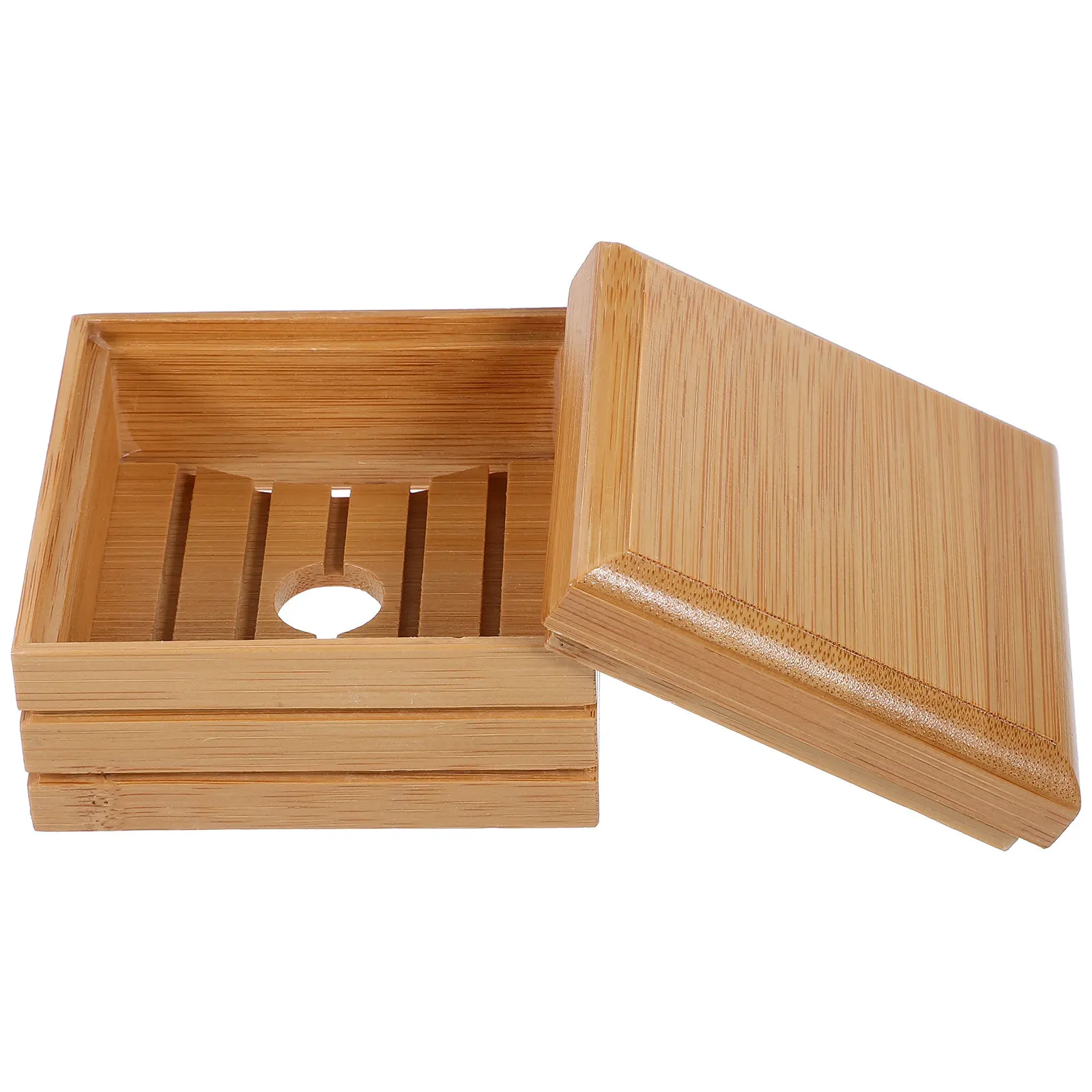 Wooden Soap Holder Drainage Tray Multi Functional Soap Storage Rack for Shower Bathroom Kitchen Wood Bathroom Tray