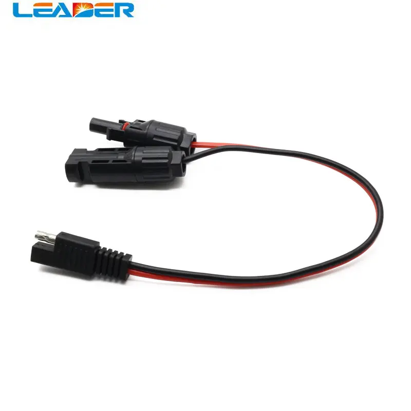 LEADER SOLAR 1/5 Piece Pv Solar To SAE Adaptor Battery 14AWG 12