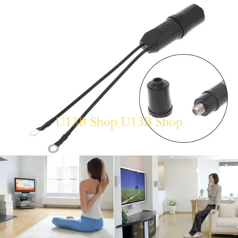 U13B 1PCS Antenna 300-75 Ohm Coaxial Cable Matching UHF/VHF/FM