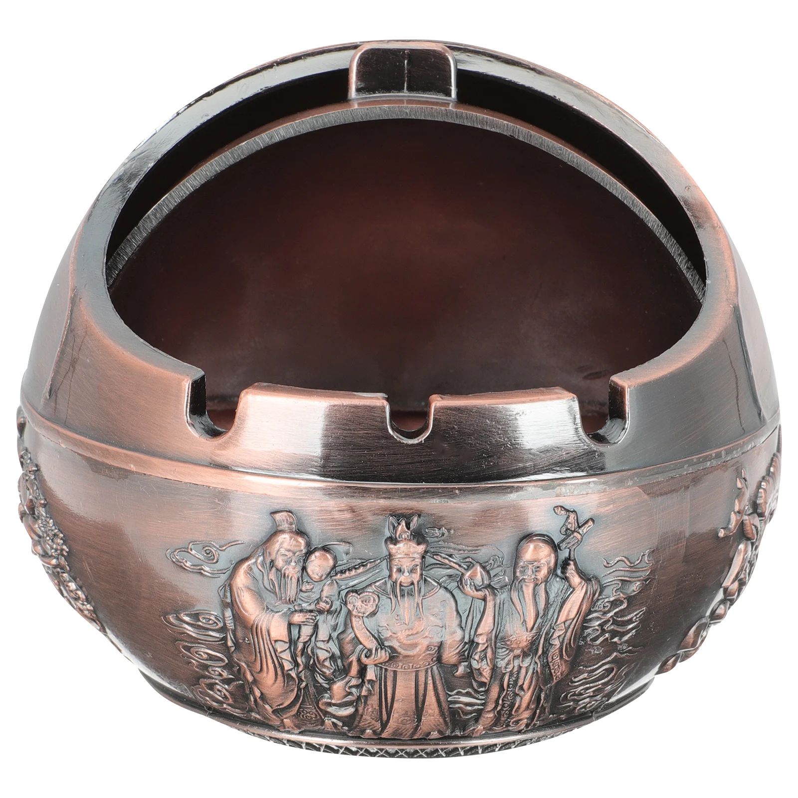 

Creative Desktop Metal Ashtray Wear-Resistant Mini Portable Cigarette Butt Container Decorative Home Office Car Household Supply