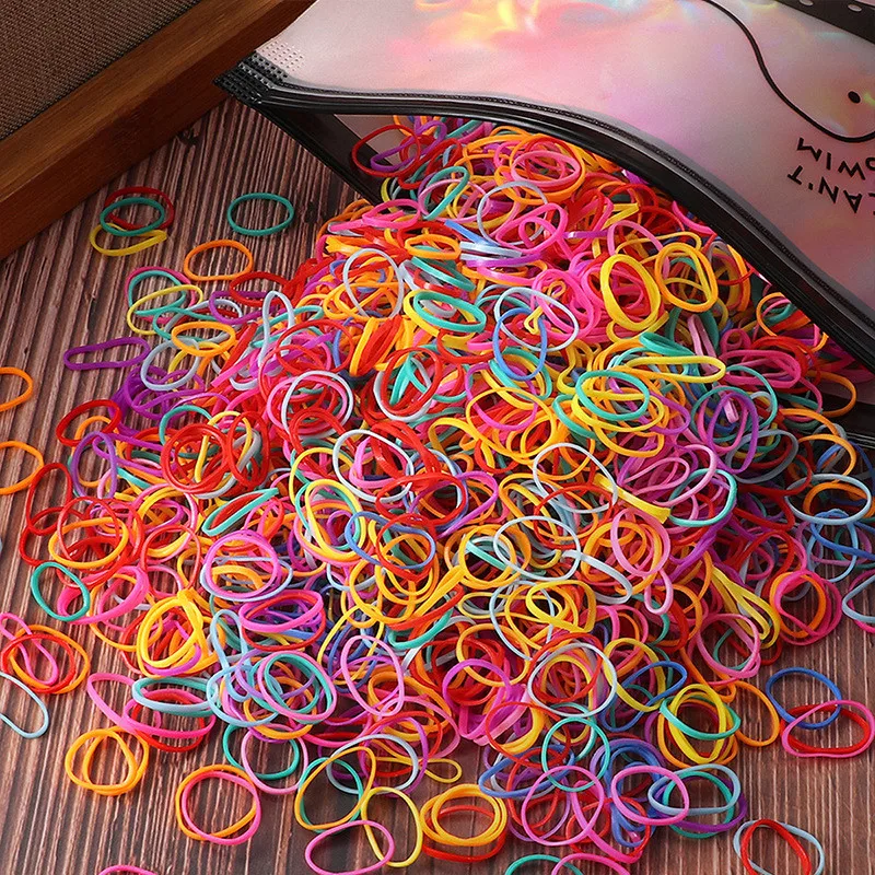 300 Stücke Bunte Katze Hund Gummiband Elastische Haarbänder Stirnband Kinder Hundesalon Haarschmuck Mädchen Kopfbedeckungen – Detail 12